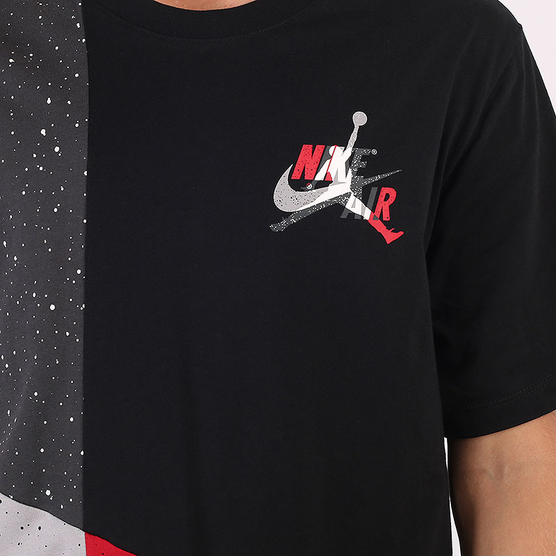 мужская разноцветная футболка Jordan Jumpman Classics Mash-up T-Shirt CU4560-010 - цена, описание, фото 2